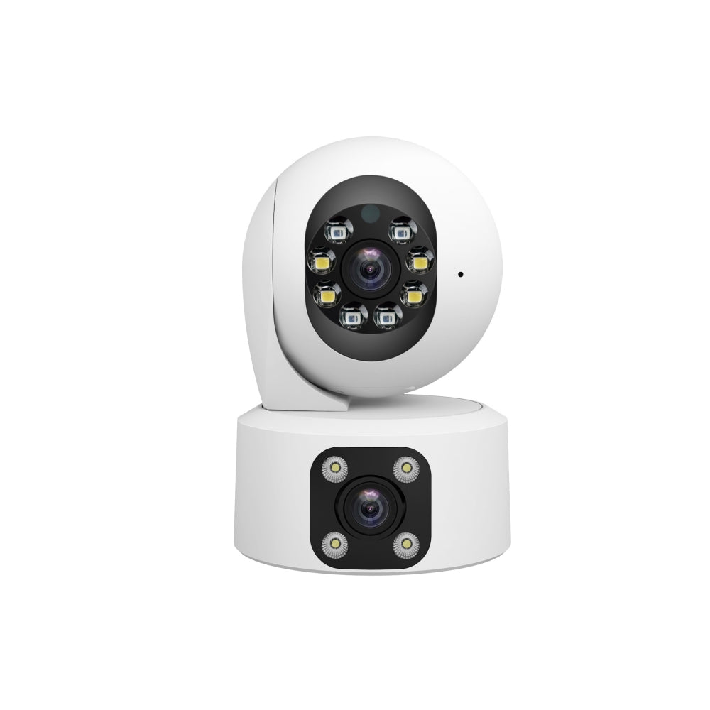 SriHome SH049 2MP HD Dual-Lens WIFI PTZ Security Camera AI Motion Color Night Vision Two-Way Audio Remote Monitoring Smart IP Surveillance Camera for Indoor Home Security