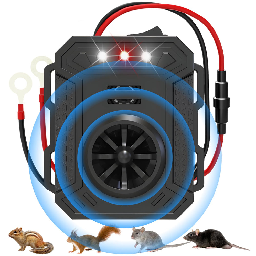 Smart Car Rodent Repeller Engine Ultrasonic Pest Control Intelligent Car Mouse Repellent Car Engine Compartment Ultrasonic Mouse Repellent