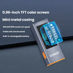 LinkMejor Digital Laser Tachometer Non-Contact RPM Meter 0.96 Inch TFT 300-200000 RPM Type-C 0.8s Sampling Infrared Sensor 5mW Laser Digital Stroboscope Aluminum Alloy Case