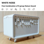 Tevorex 3 in 1 Bluetooth White Noise Machine with Aroma Diffuser,Humidifier & Night Light 8 Natural Sounds,3-Level Dimming for Sleep Therapy