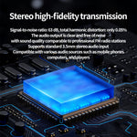 0.5W Digital Stereo FM Transmitter 76-108MHz LCD Display Type-C 3.5mm Audio Broadband Adjustable Long Distance Transmission