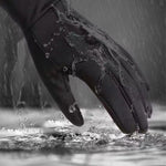 LinkMejor Winter Cycling Gloves for Men Women Touchscreen Thermal Windproof Fleece Motorcycle Gloves Warm Thick Driving Skiing Gloves