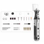 8-Speed Mini Electric Drill Grinder 380 Motor 3000-25000RPM 2000mAh Digital Display Rechargeable Cordless Engraving Rotary Tool