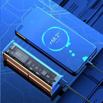 K32 100W 10000mAh/20000mAh Transparent Power Bank LED Display External Battery Power Supply with 2 Input & 3 Output Support PD/QC/AFC/SCP Fast Charging for iPhone 16 16 Pro 15 14 13 Pro Max for Xiaomi 15pro for Samsung Galaxy S25 Ultra