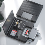 7-in-1 Multifunctional Card Reader Storage Box SD Card Micro SD Card Case OTG Adapter USB2.0 Type-C Adapter Card Storage Box