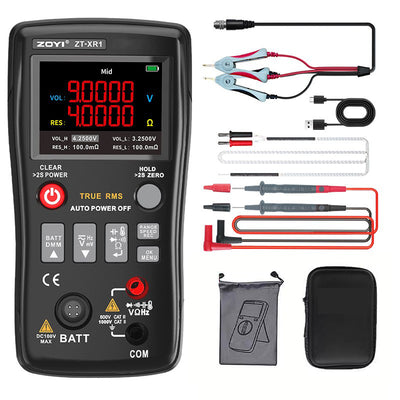 2in1 ZOYI ZT-XR1 Battery Internal Resistance Meter Multimeter 25000 Counts Test Capacitance/Diode/Voltage,etc for 18650 Battery Testing
