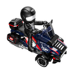 LinkMejor KF35 1:43 RTR 2.4G RWD RC Car Tricycle Motorcycle Full Proportional Control LED Light Drift Remote Control Vehicles Models Toys