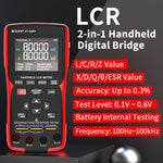 LinkMejor ZT-DQ01 ZT-DQ02 Digital LCR Bridge Tester Meter Portable Handheld 0.3% Accuracy Capacitance Resistance Inductance Testing Multiple Frequencies