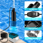 Portable Water Transfer Pump 100W Brushless Motor for Makita Battery 635GPH 20V Cordless Garden Pool Basement Flood Drainage