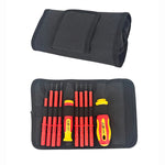 10 in 1 Insulated Screwdriver Set Home Maintenance Electrician Kit Anti Electric Red Ergonomic Handles for Electrical Repairs and Home Devices