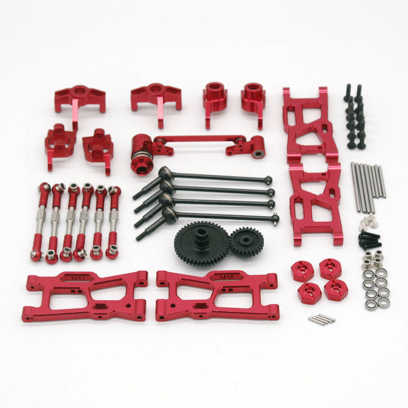 LinkMejor 144001 144010 124017 124019 124018 Upgraded Metal Parts Set RC Car Parts