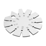 Bevel Angle Gauge Stainless Steel 15-120 Degrees High Precision Compact Protractor with Storage Box for Woodworking Cutting Tools Chisels Planer