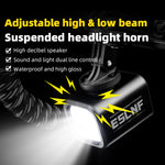 LinkMejor Bicycle Light Electric Horn Remote Control 800 High Lumes Mountable 2400mAh Rechargeable Waterproof Road MTB Headlight