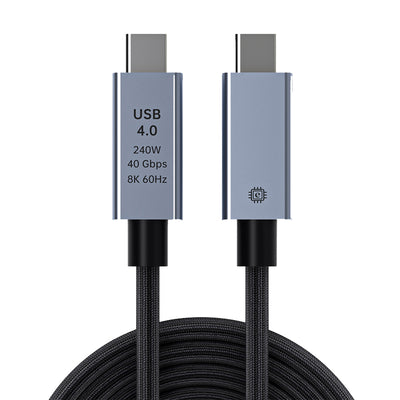5A PD240W Type-C to Type-C USB4 Cable Compatible with Thunderbolt3 Support 8K@60Hz 40Gbps High Speed 0.5M/1M Long for Tablet Laptop TV Monitor