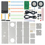DIY Bluetooth Speaker Kit WK-56-90 LED Music Spectrum 3W Dual Channel MH-M18 Amplifier Acrylic Housing DC5V Soldering Practice Portable Wireless Audio System