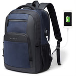 LinkMejor Backpack Men's Shoulder Bag 15.6 Laptop Computer Bag Casual Sports Travel Backpack Breathable Large Capacity USB Charging Backpack