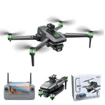 LinkMejor ZH8 WiFi FPV with 4.3inch LCD Screen Controller HD Camera Servo Gimbal 360° Obstacle Avoidance One-Key Airdrop Optical Flow Positioning Brushless Foldable RC Drone Quadcopter RTF