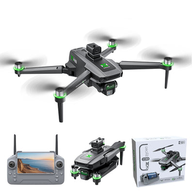 LinkMejor ZH8 WiFi FPV with 4.3inch LCD Screen Controller HD Camera Servo Gimbal 360° Obstacle Avoidance One-Key Airdrop Optical Flow Positioning Brushless Foldable RC Drone Quadcopter RTF