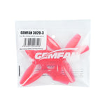 2Pairs /10 Pairs GEMFAN 3029-3 F9A-B 3029 3 Inch 3-blade PC Propeller 3 Holes 1.5mm Compatible with 1408 3900KV Motor for Soccer Balls RC FPV Racing Drone