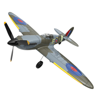 LinkMejor Spitfire V2 2.4GHz EPP 400mm Wingspan 6-Axis Gyro One-Key U-Turn Aerobatic Mini RC Airplane BNF/RTF Compatible DSM S-BUS Protocol for Trainer Beginner