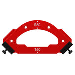 Corner Jig Router Template Corner Routing Guide Quick Jig Router Bit Template with Removable Clip Arc Cutting Auxiliary Tool for Woodworking Routing R10 R20 R30 R35 R40 R50 R60