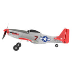 LinkMejor Mini Mustang P-51D V2 EPP 400mm Wingspan 2.4G 6-Axis Gyro RC Airplane Trainer Fixed Wing BNF/RTF One Key Return Compatible DSM S-BUS Protocol for Beginner
