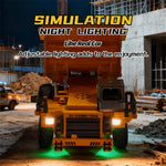 LinkMejor HG4-243 HG4-301 HG4-431 RTR 1/64 2.4G Mini RC Car Alloy Forklift Excavator Dump Truck Support App Remote Controlled LED Light Sound Engineering Vehicle Two Speed Desktop Toys Model Collection Gift For Boys