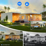 1080P 2K Wireless Light Bulb Security Camera 355° PTZ E27 IP65 Waterproof Motion Detection Auto Tracking Two Way Audio Night Vision Work with Alexa Google Assistant for Smart Home Security