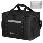 LinkMejor Backpack Cooler Insulated 75 Cans w/ Insulating Cover, Upgraded Leakproof Soft Cooler Backpack 2 Compartment for Camping Hiking Picnic Beach