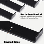 4PCS Wall Mounted Floating Shelves Holder DIY Storage Shelving Display Bracket
