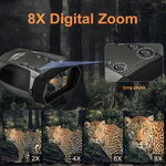 IPRee 600m Digital Zoom High Power Binocular with Night Vision 8X Magnification and  Adult Birding Cruises Safaris Outdoor Sports and Travel Kits