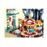 LinkMejor JJ9238 Creative MOC Game Amusement Park with Clown Characters Building Block Brick Assembly Kit for Children Birthday Gift Toys