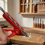 Adjustable Drill Guide 5-Angle 0°-90° Precision Positioning with 3 Lengths for Short/Long Bits Portable Woodworking Auxiliary Tool