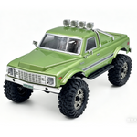 LinkMejor PLUS CR18P EVO V2 Convoy RTR 1/18 2.4G 4WD Brushed RC Car Two Speed Trail Rock Crawler Off-Road Climbing Truck Portal Axles Oil-Filled Shocks LED Light Electric Remote Control Vehicles Models Toys