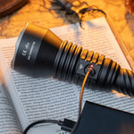 Weltool W5R Pro 2898M Long Range LEP Flashlight 920LM Rechargeable Throwing LED Torch for Search Rescue Strong LEP Spotlight