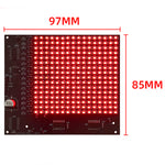 LinkMejor Dot Matrix Advertising Screen Kit 256 LED 5V DC Pre-Programmed Microcontroller DIY Electronics Row Scanning PCB Board for Customizable Signage Displays