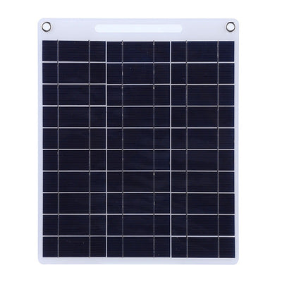 Flexible Solar Panel 13W Portable Solar Charger Dual USB 5V Grade A Polycrystalline Silicon Lightweight Solar Charging Pad for Outdoor Low Power Devices Emergency Lighting