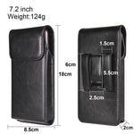 Business Casual Magnetic Universal Mobile Phone Waist Bag Leather Belt Clip Phone Holster Pouch Cover