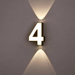 LinkMejor Wall Lamp AC85~265V 7W Digit Number IP65 Waterproof Outdoor Wall Lamp Modern Style LinkMejor Lamp
