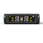 Solar Power TPMS Car Tire Pressure Alarm Monitor System Auto Security External Sensor Tyre Pressure Temperature Warning