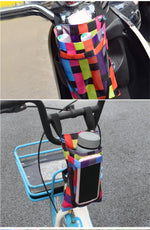 LinkMejor 1PCS Waterproof Cycling Front Storage Bicycle Bag Mobile Phone Holder Bike Basket for MTB Bike Road Bike