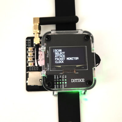 LinkMejor Deauther Watch Z ESP8266 Atmega32u4 Programmable Hacker Watch 1000mAh 80-100m Range USB-C 9-10h Work Time