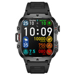 QX11 1.96inch HD Screen bluetooth Call Heart Rate Blood Pressure Blood Oxygen Monitor Sleep Monitoring Breathing Exercise Female Menstrual Cycle 100+ Sport Modes Music Playback 3ATM Waterproof Smart Watch