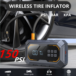 4 In 1 5000A Car Jump Starter with Air Compressor LED Lighting Tire Pump Power Bank Portable 12V Battery Starting Car Battery Charger