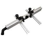 LinkMejor Drill Press Table Fence Aluminum Alloy 715mm 920mm Dust Collection Efficient Woodworking Positioning Tool