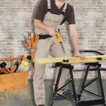 6-in-1 Multifunctional Reciprocating Saw Ergonomic ABS Handle Interchangeable Blades for Wood Metal PVC Cutting Adjustable Length Portable Tool
