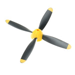 VolantexRC Mini Mustang P-51D RC Airplane Fixed Wing Spare Part 4-Blade Propeller Full Set