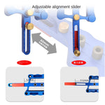 LinkMejor TOOLS Self Centering Doweling Jig Punch Locator Kit with 6mm 8mm and 10mm Drill Sleeves for Woodworking Joinery
