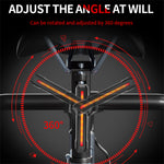LinkMejor 10-50LM 1PCS RGB LED Bicycle Smart Sensor Brake Taillight Type-C Charging Waterproof Warning Bike Rear Light for Night Cycling Safety