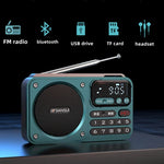 LinkMejor F22 Multimedia Radio Wireless bluetooth Speaker Digital Display HiFi Card Music Loudspeaker FM Radios Support U Disk TF Card Playback